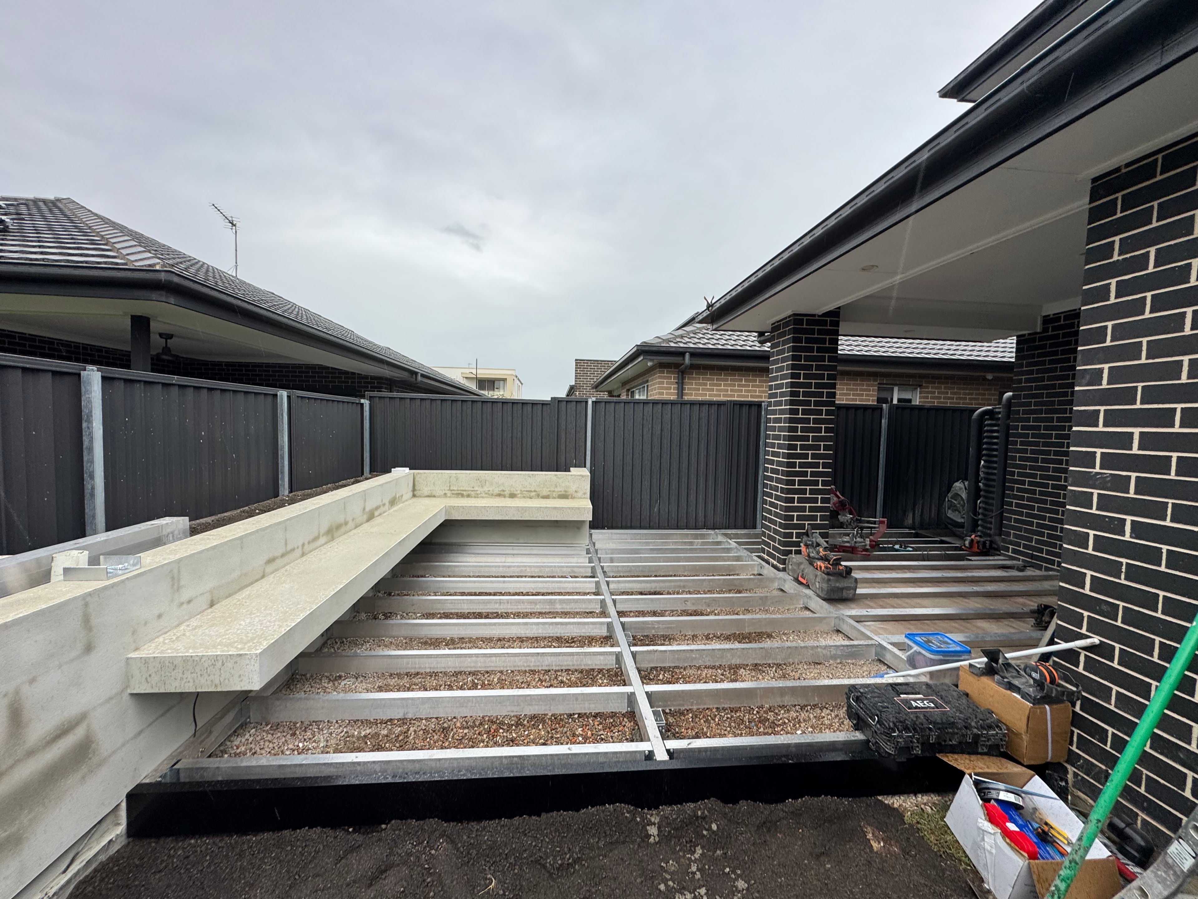 Deck Subframe & Footings