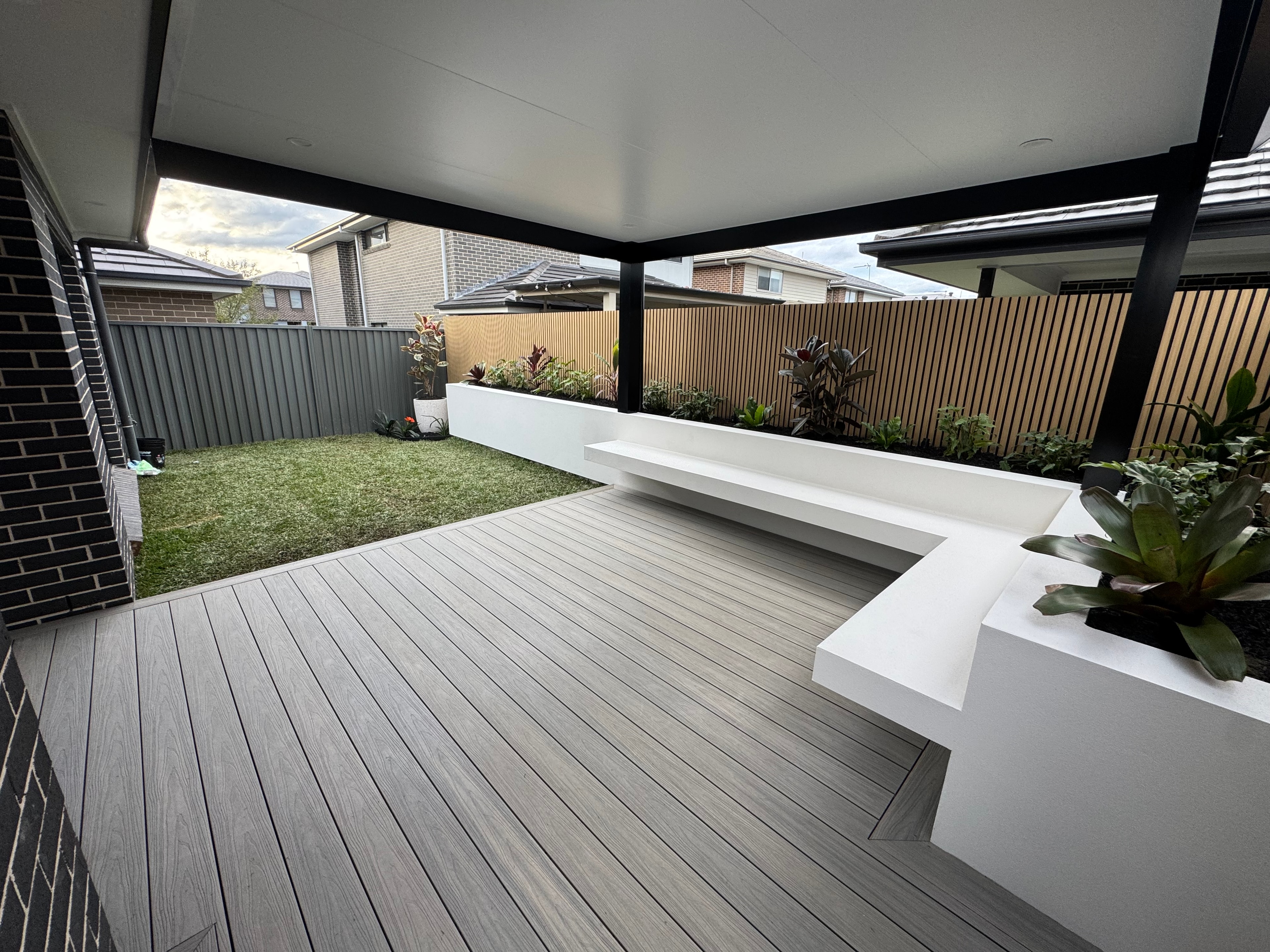Backyard Deck & Turf